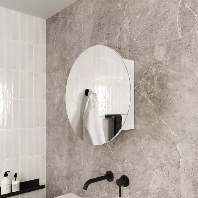 Round with White Cabinet