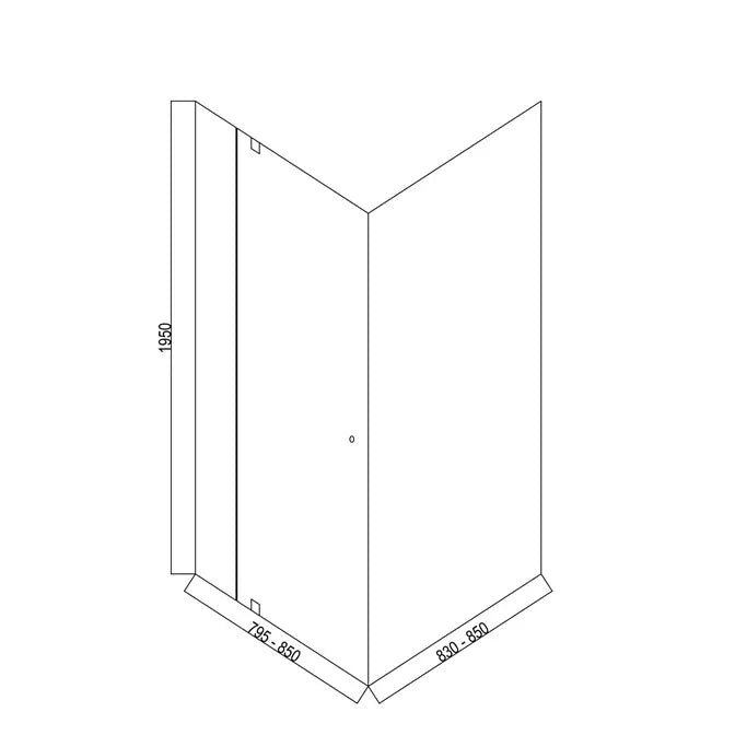 H1950 X W800 X D850 (mm)