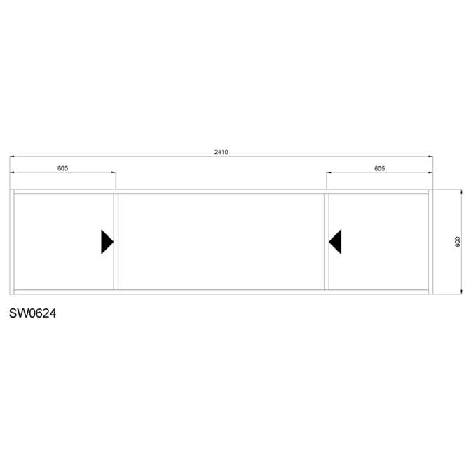 H600 X W2410 (mm)