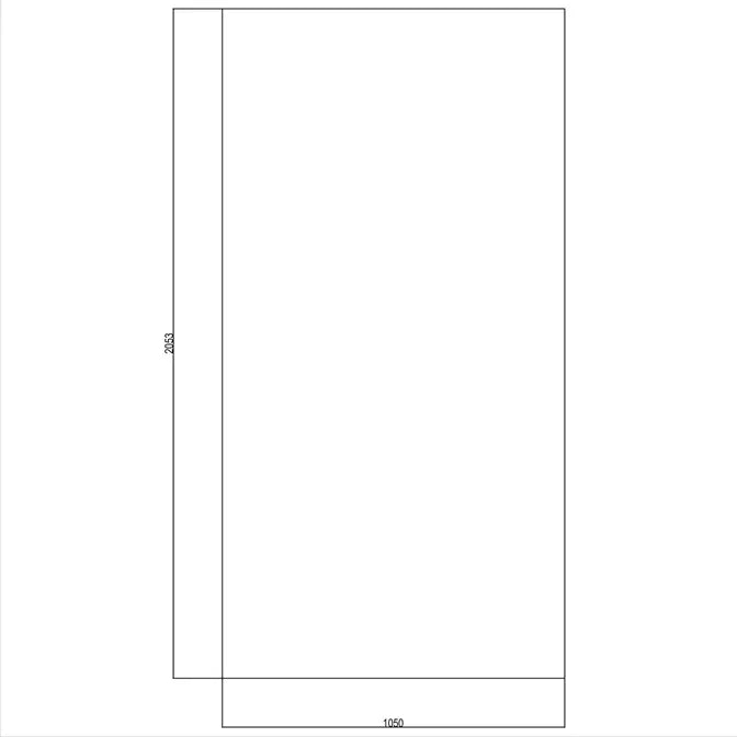 H2053 x W1050 (mm)