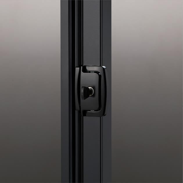 Black Sliding Door Lock Hardware