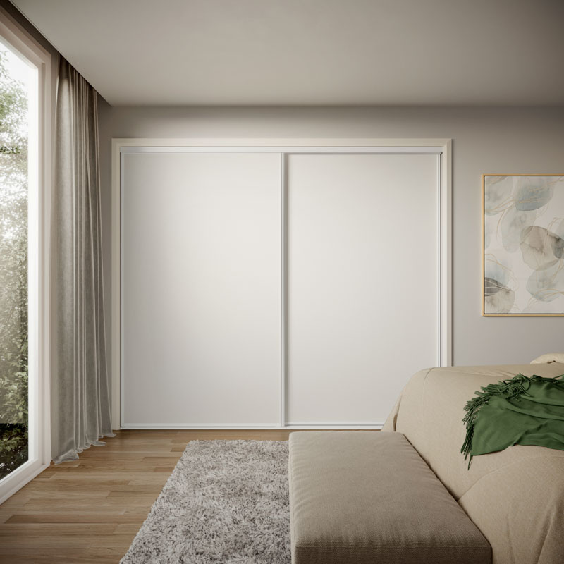 White sliding wardrobe deals
